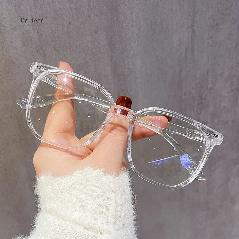 New Square Metal Rice Nail Anti-blue Light Mirror Women's Fashion Light Reading Mobile Phone Computer Eye Protection Glasses