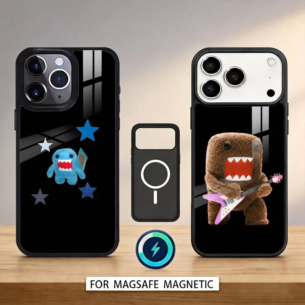 

Funny Cartoon D-Domo K-Kun Phone Case For iPhone17,16,15,14,13,12,Pro,Max,Magnetic For Magsafe Wireless Charging