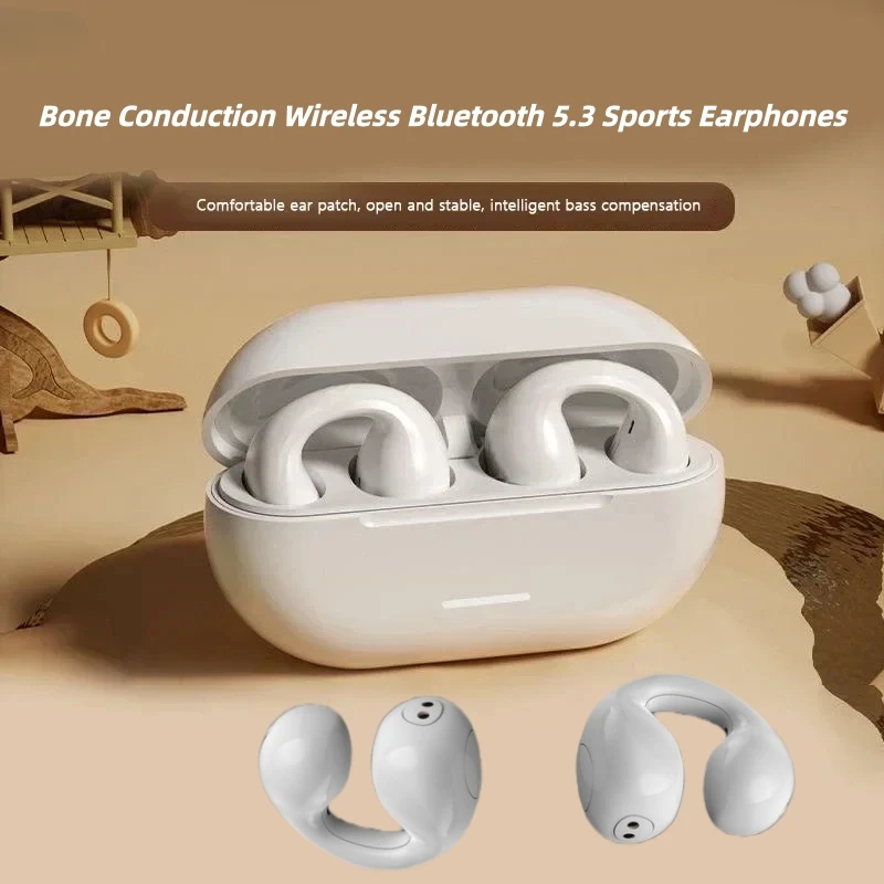 T75 العظام التوصيل سماعة لاسلكية تعمل بالبلوتوث 5.3 سماعات سماعات أذن رياضية HiFi جودة الصوت مقاوم للماء TWS سماعة للهواتف الذكية