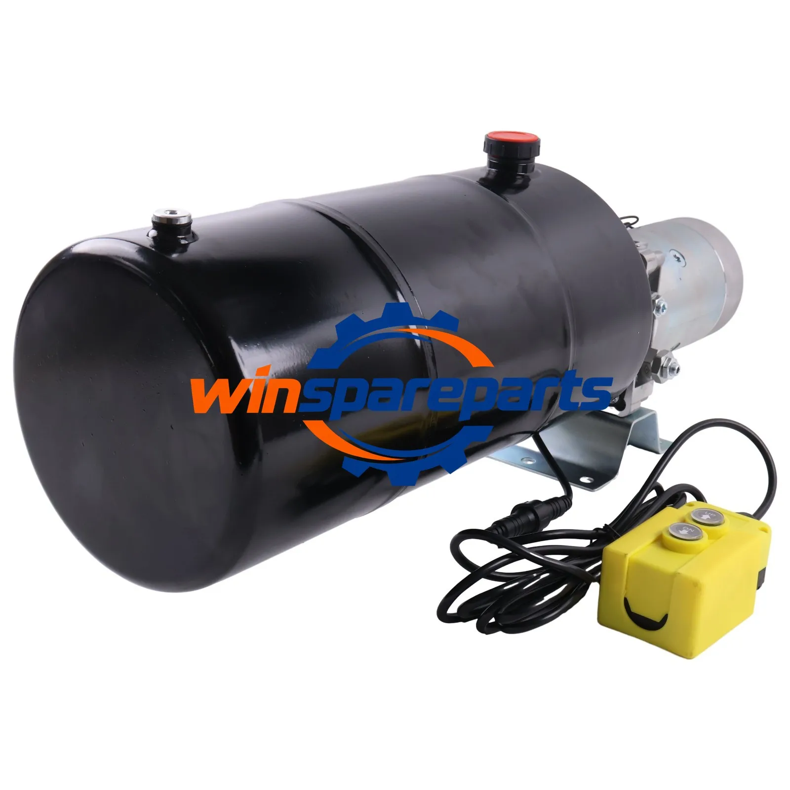 12V DC Single Acting Hydraulic Power Unit 12 Quart Tank With Remote Control