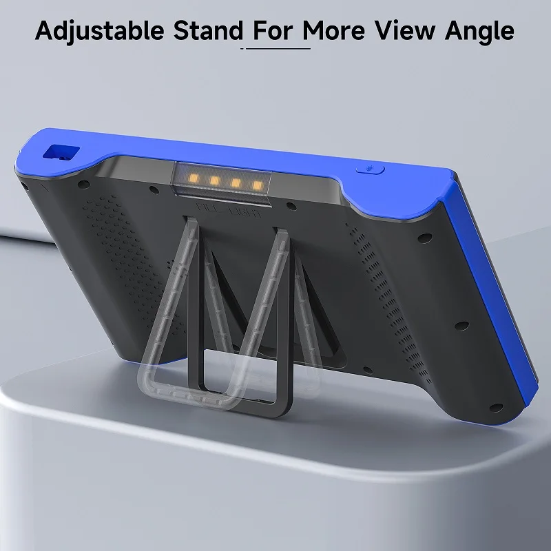 Endoscópio industrial com tela ips de 7 polegadas, vídeo usb, lente tripla dupla, autofoco, câmera de inspeção de carro, boroscópio, à prova d'água, leds