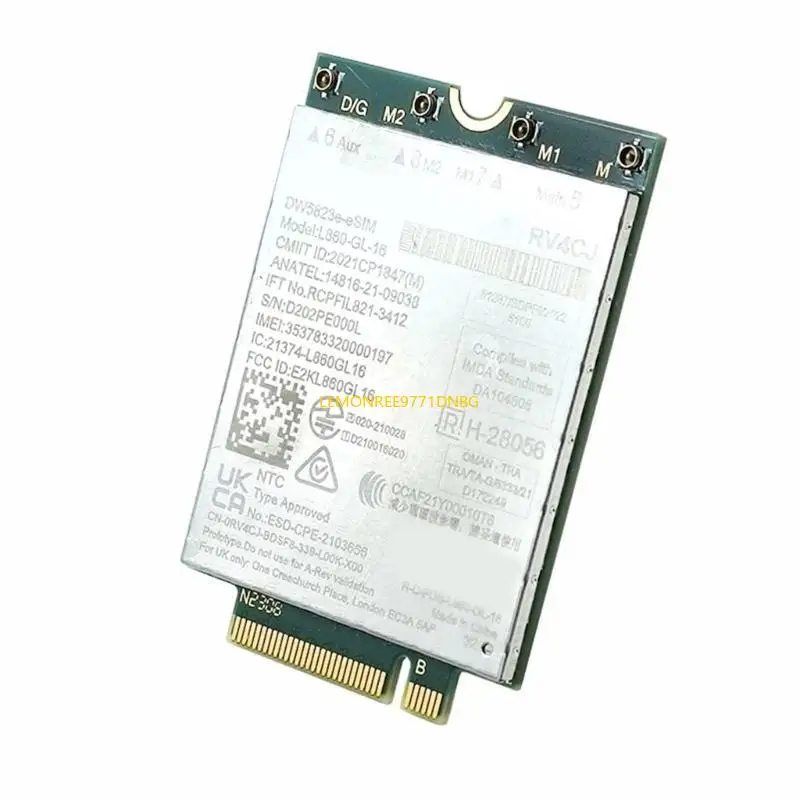 D7YC L860-GL-16 DW5823E 4G WWANアダプター緯度7440 7640 5540用ワイヤレスカード
