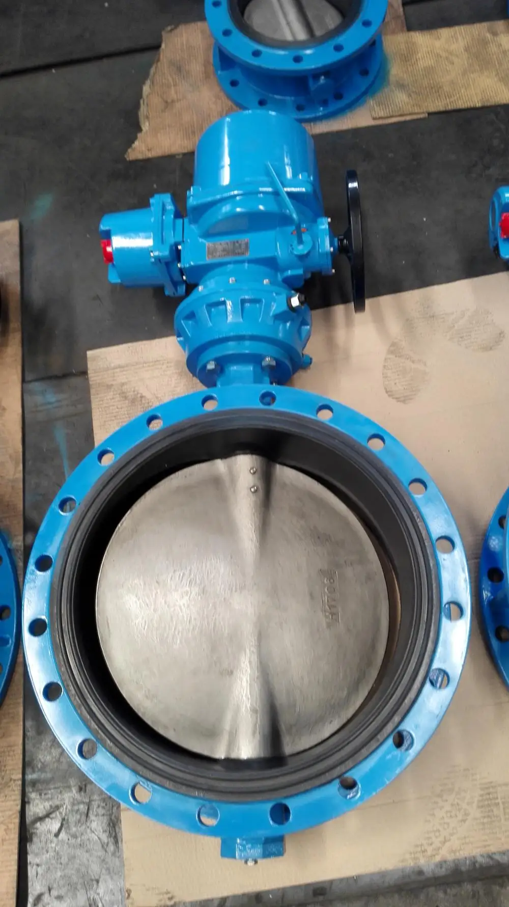 DN600 PN10 صمام الفراشة الكهربائية