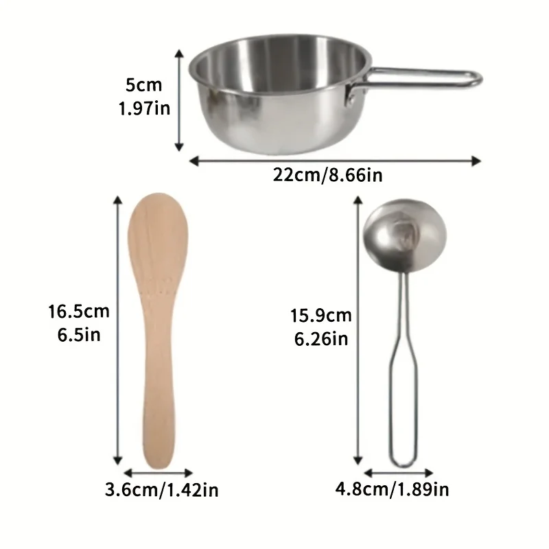 Household stainless steel kitchen toy mini simulation dinnerware vegetable cooking set, children's birthday gift toy