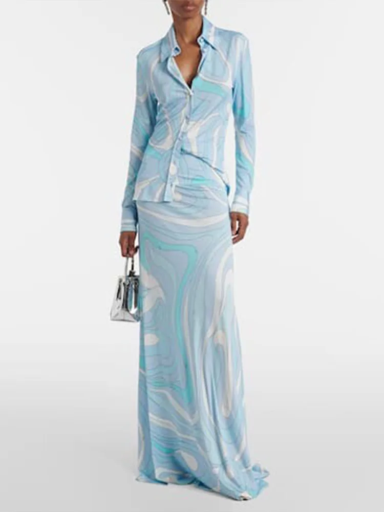 Vestido largo con chaleco de tubo ondulado estampado para mujer, batas ajustadas sin tirantes sin mangas, moda de verano, vestidos nuevos informales para vacaciones para mujer