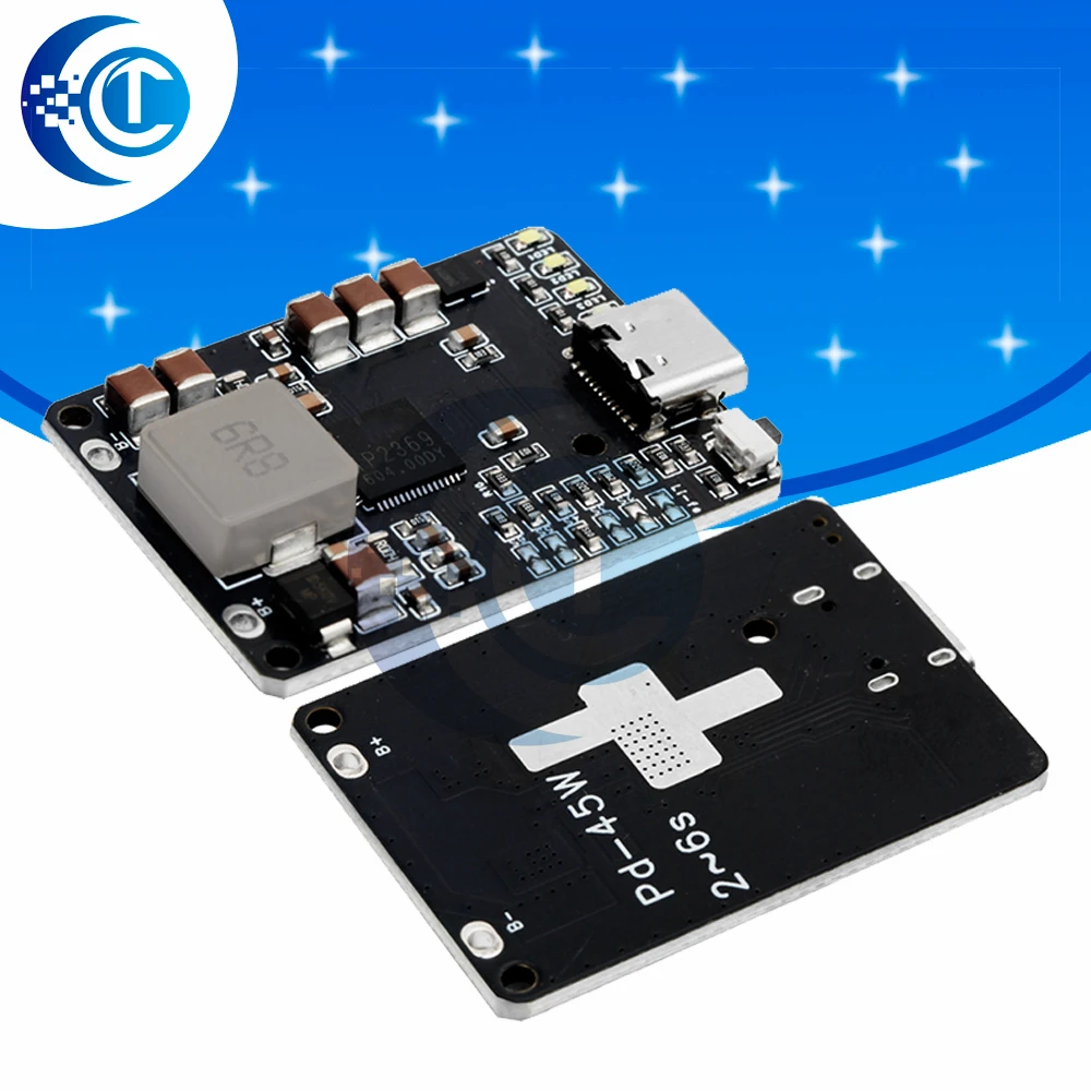 IP2369 45W BMS Charger Module 2S-6S Charge Discharge for Drone Power Bank Li-ion LiFePO4