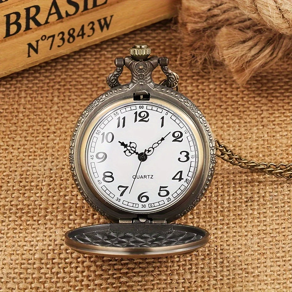 Vintage-inspirierte Quarz-Taschenuhr-Halskette – ein zeitloses Accessoire