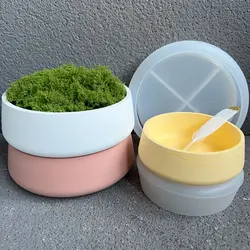Round Bowl Candle Cup Cement Silicone Mold Truck Candle Holders Planet Shape Succulent Pot Flower Pot Concrete Casting Mold