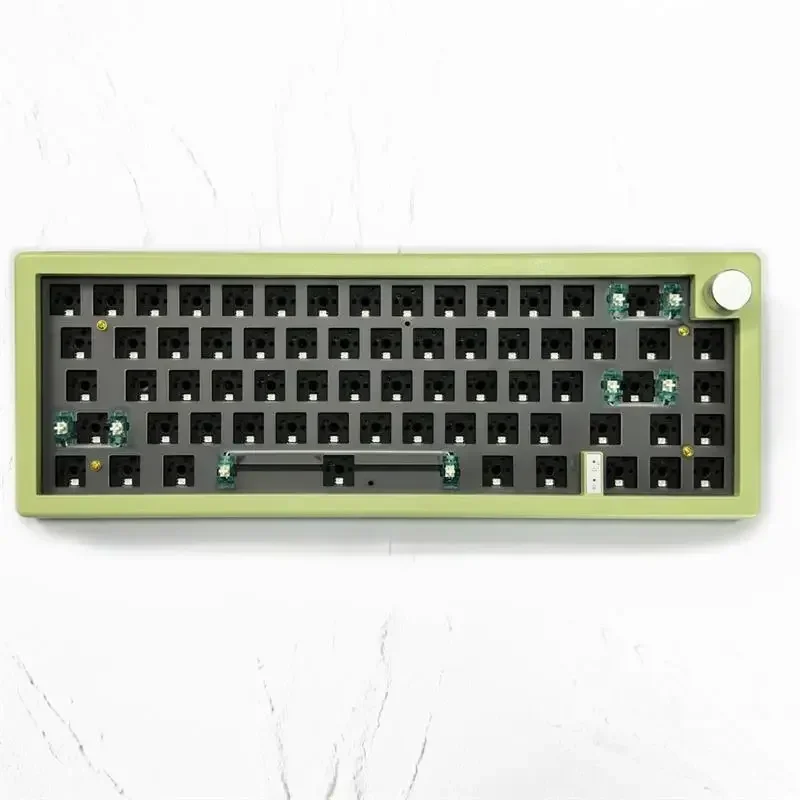 Junta de teclado mecánico intercambiable, estructura de teclado retroiluminada RGB, Bluetooth 2,4G, 3 modos, teclado personalizado, caliente