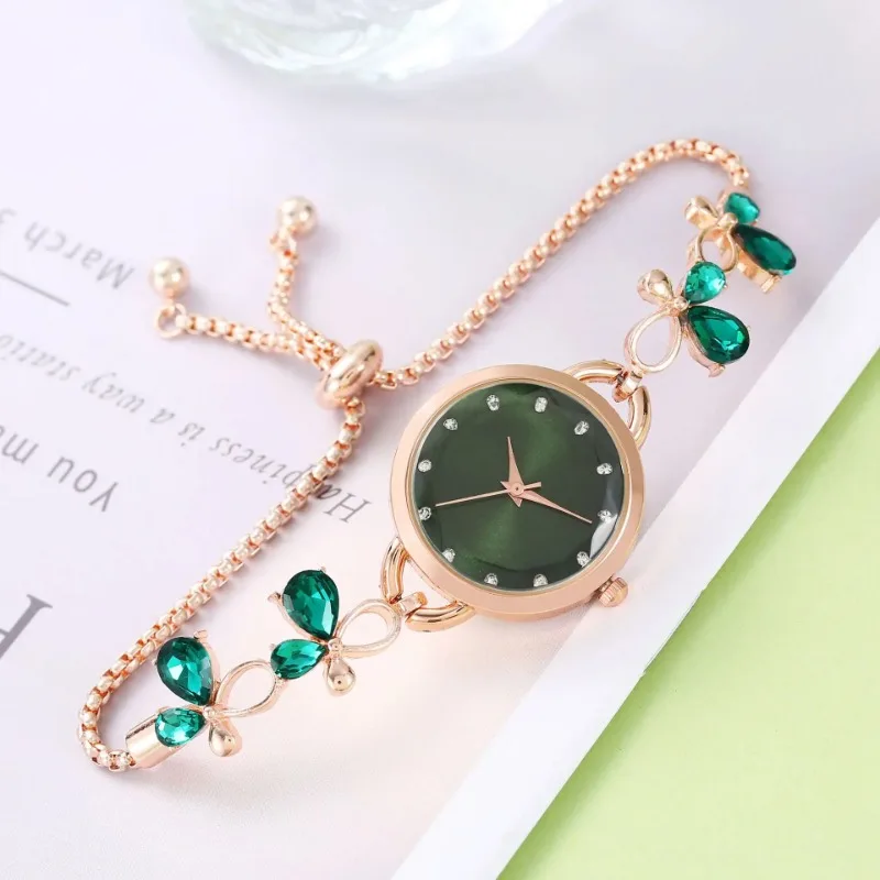 

2024 New Simple Women's Butterfly Bracelet Watch Fashion Quartz Wristwatches Watch for Women Reloj Mujer Elegante Zegarek Damski