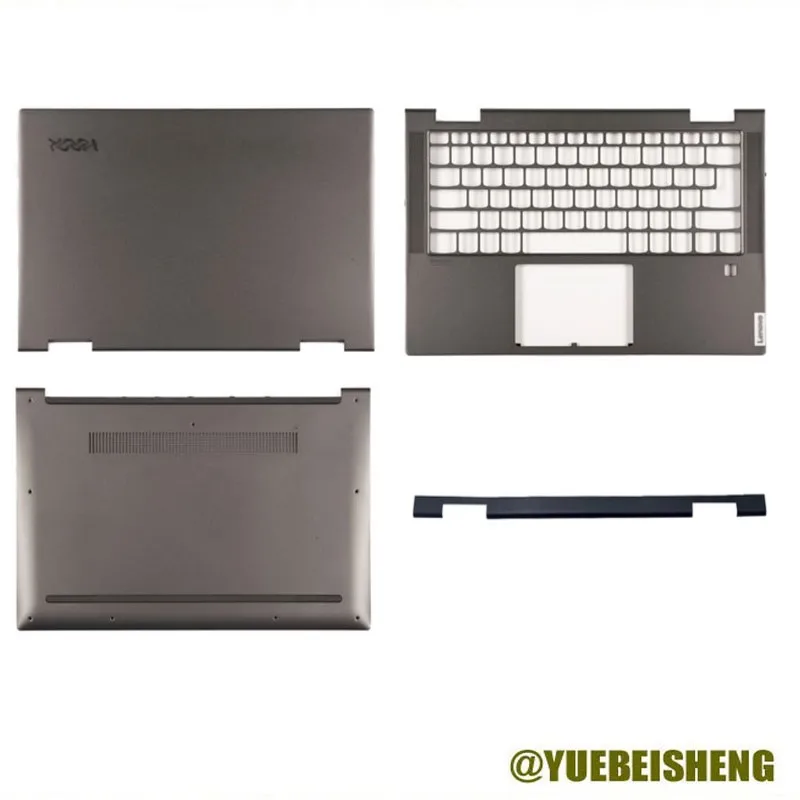 

Новинка/орг для Lenovo YOGA C740-14IML LCD задняя крышка/верхняя крышка/Нижняя крышка/несущая крышка, серый