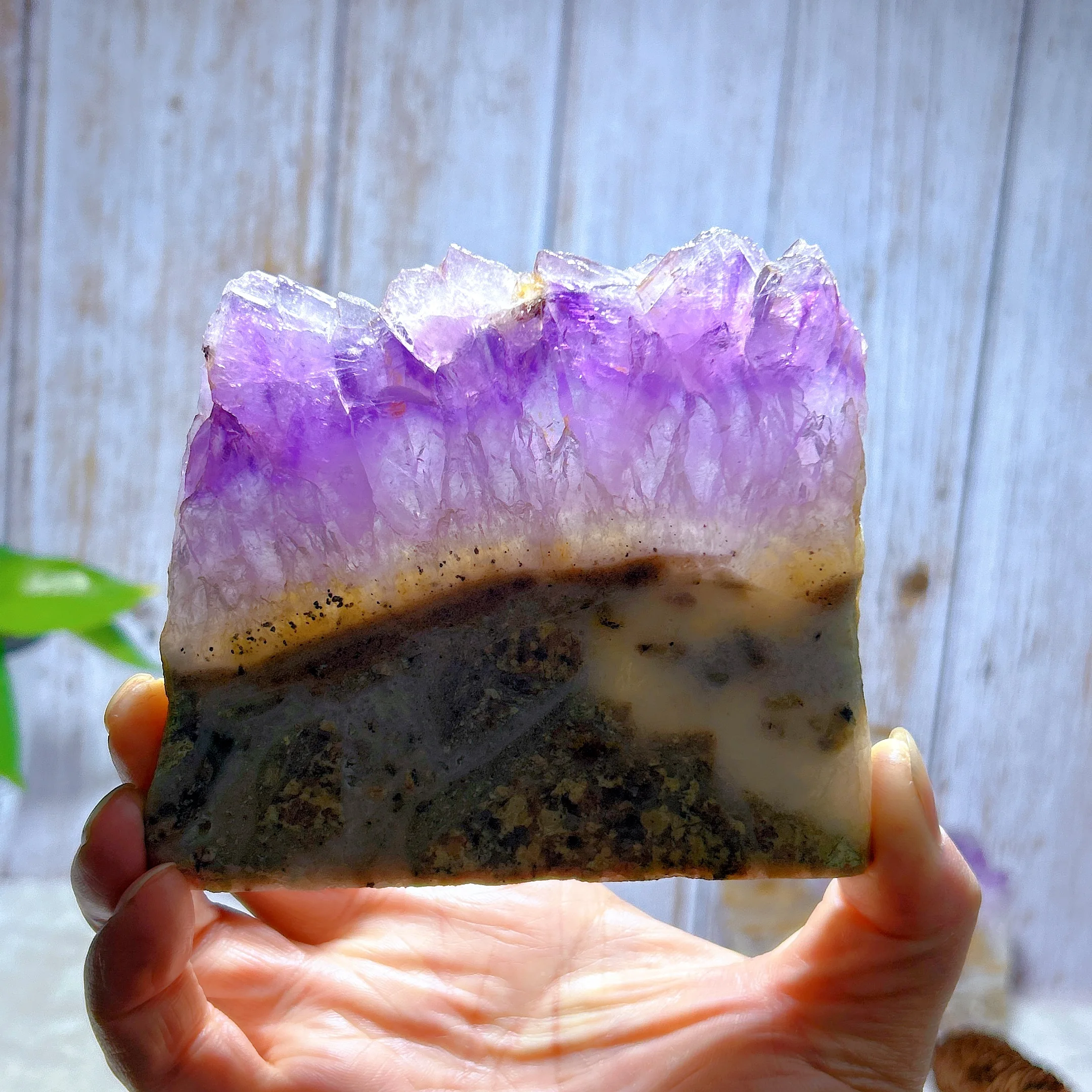 

Healing Natural Crystals Rainbow Amethyst Cluster Slab Slice Gemstones Ornament Mineral Energy Home Decorations Gift