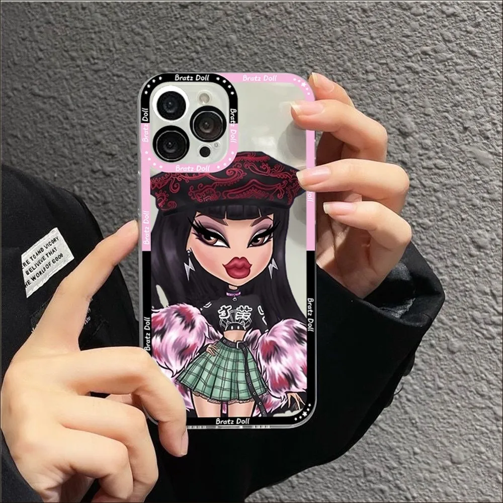 Lovely Doll Bratz Phone Case For IPhone 11 12 13 14 Mini Pro Max XR X XS TPU Clear Case For 8 7 6 Plus SE 2020