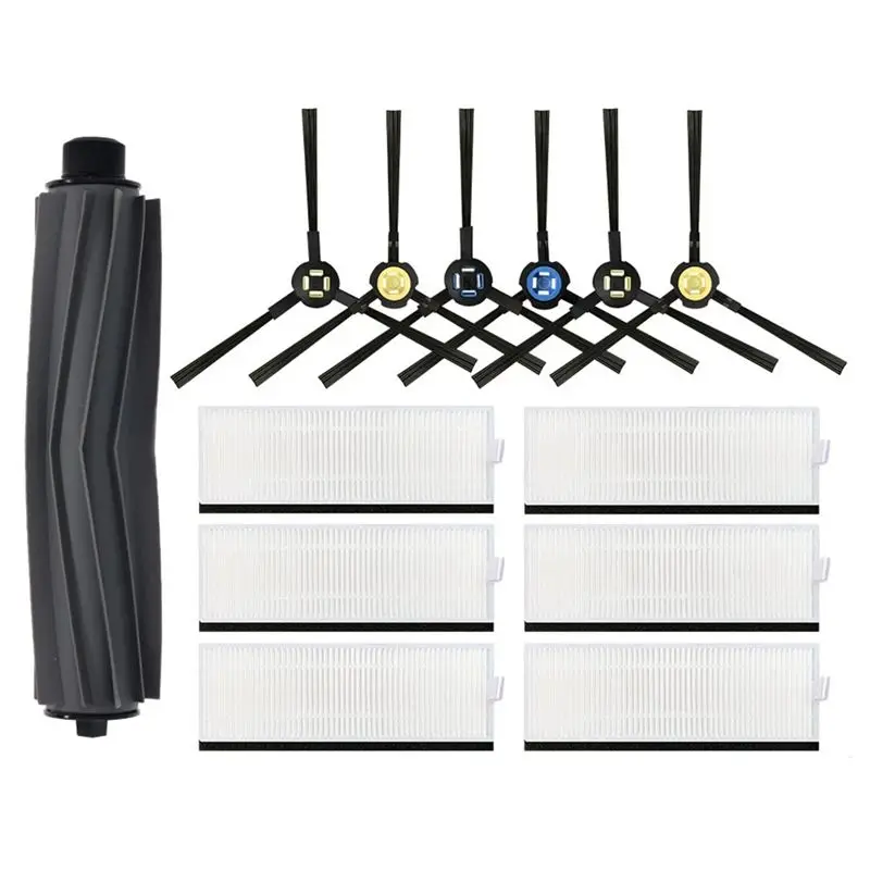 

Комплект аксессуаров ABSF для роботов-пылесосов Silvercrest SSR1 / SSRA1 / Ilife A9S / A9 / A7: основная и боковые щетки, HEPA-фильтр