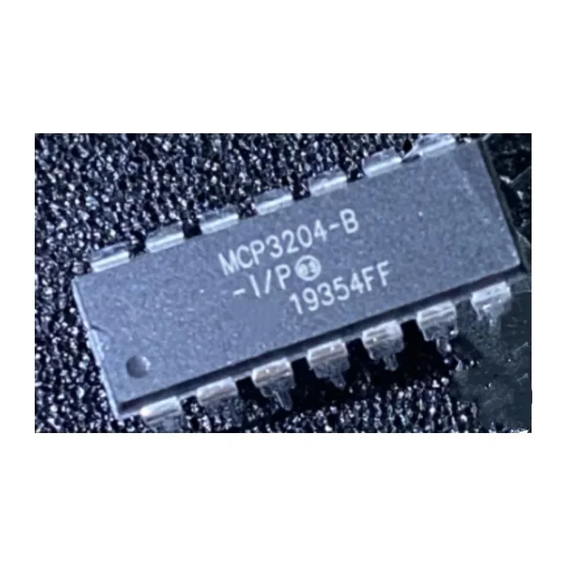 10PCS MCP3204  MCP3204-B MCP3204-BI/P Microchip Analog-to-digital Conversion IC Good Quality and Cheap