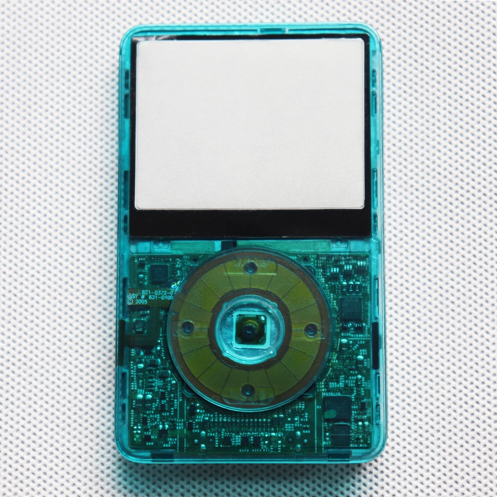 Transparente Frontplatte mit Mittelknopf für iPod Video 5. Generation 30GB 60GB 5.5. Generation 30GB 80GB Kunststoffgehäuse – Detail 12