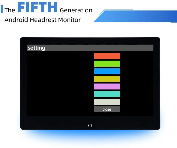New Model 10-inch Universal Car Android Headrest Monitor Car HD Video Multimedia Player Touch Screen BT WIFI Mirror Link view 5