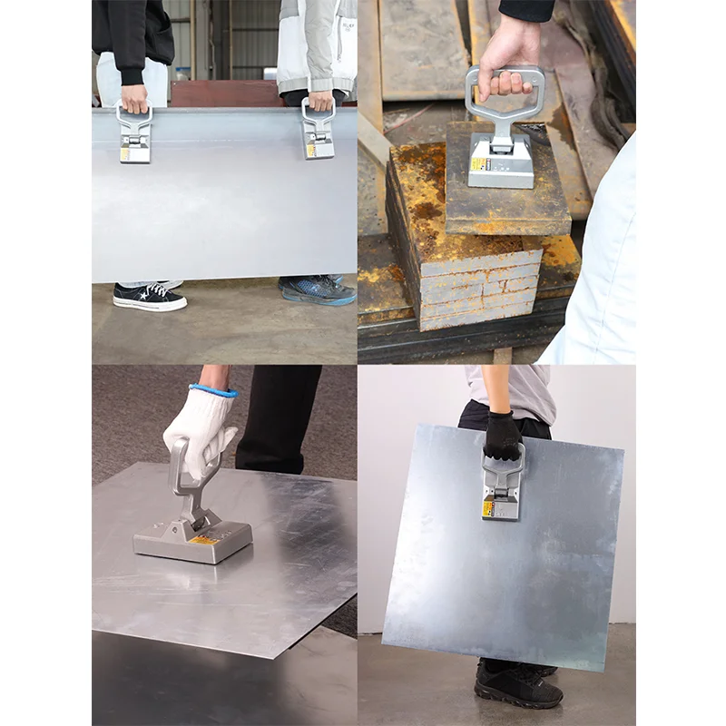 Permanent magnet lifter 50KG manual lifting and handling steel plate tool magnetic loading artifact flat magnetic chuck