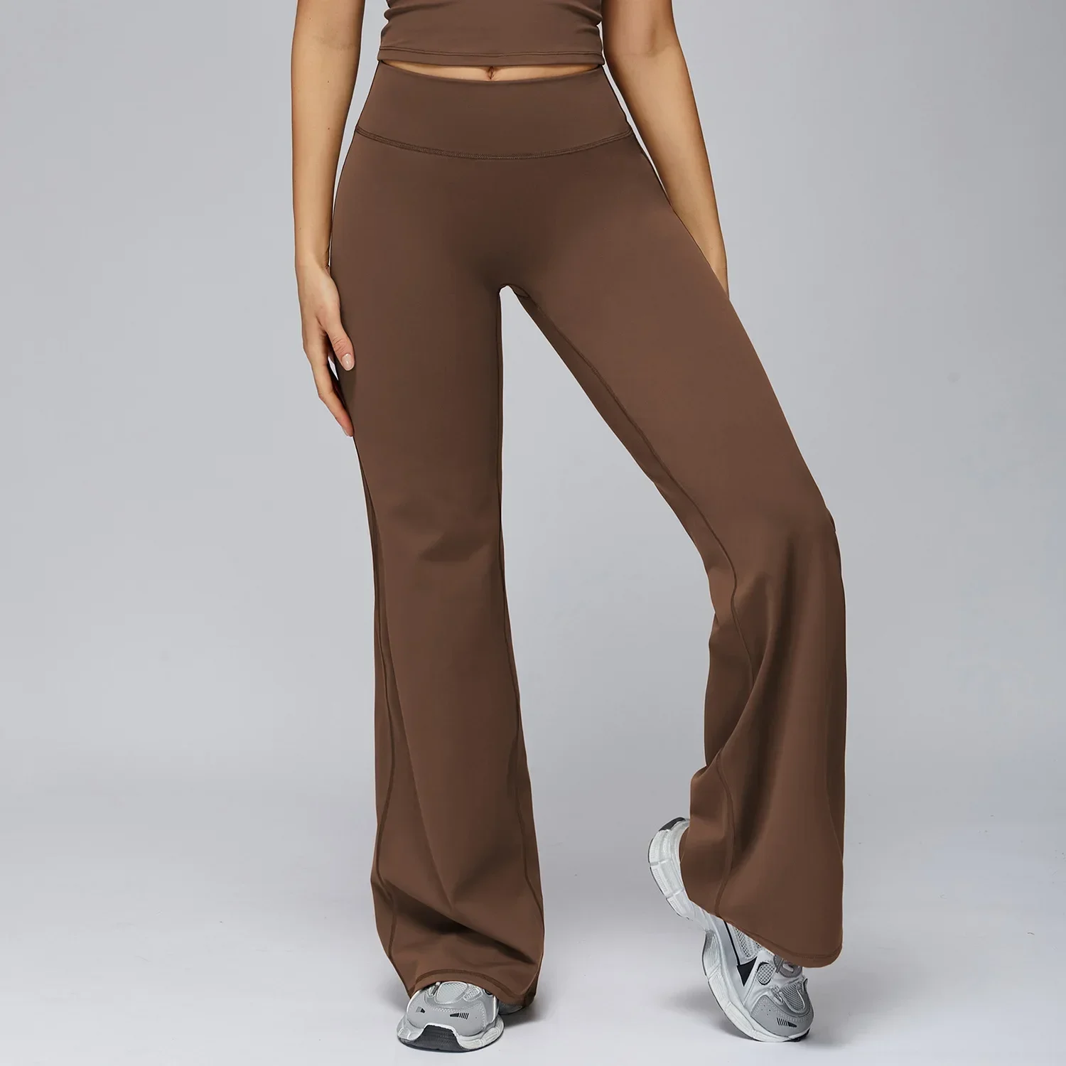 High Waist Flared Leggings Women Gym Fitness Yoga Pants Workout Runing Sport Leggings Women's Control Tummy Yoga Wide Leg Pants