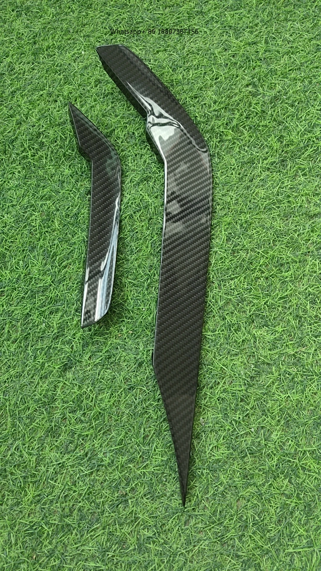 

High Quality Dry Carbon Fiber Front Bumper Trim for X5M F95 Front Bumper Vent Perfect Fitment