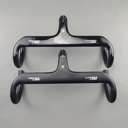 Manillar aerodinámico integrado para bicicleta de carretera, T800 UD, carbono, 28,6mm, negro/mate, brillante, 400/420/440mm x 90/100/110/120mm, nuevo