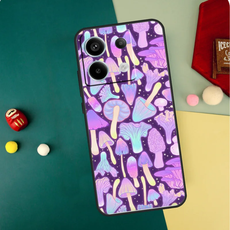 Mushroom Forest Case For Xiaomi Redmi Note 13 11 8 9 10 12 Pro 12S 11S 10S 9S Redmi 13C 9C 10C 12C Cover