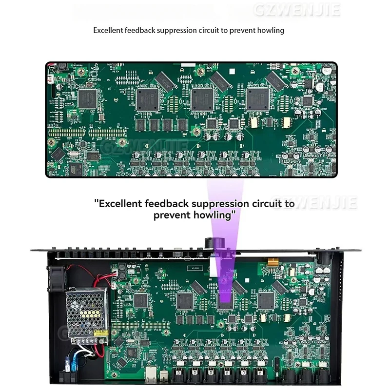 VENU360 Pro Audio Driver Rack 3 ingangen 6 uitgangen Stage Audio Processor Software Rack Professionele audioprocessor Stage Performanc