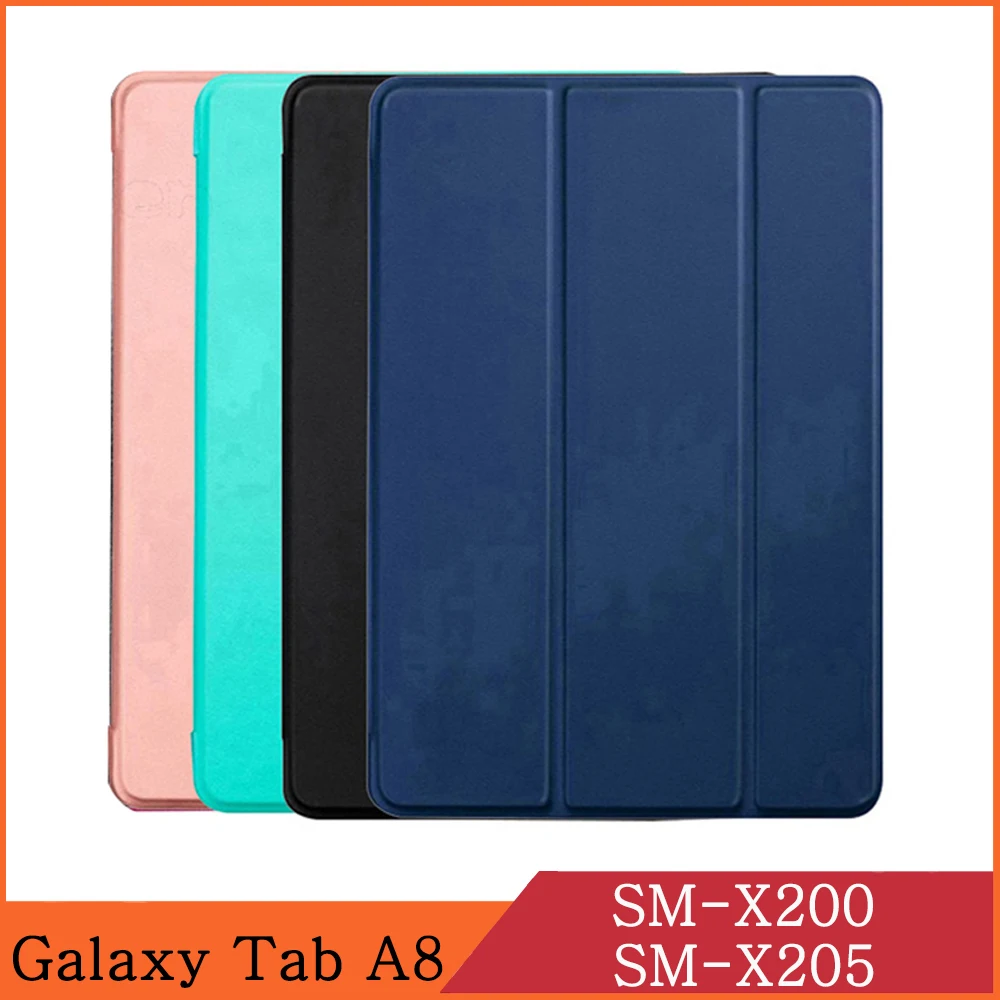 

Tablet Case For Samsung Galaxy Tab A8 10.5 2021 SM-X200 SM-X205 X200 X205 X207 Trifold PU Leather Stand Flip Cover