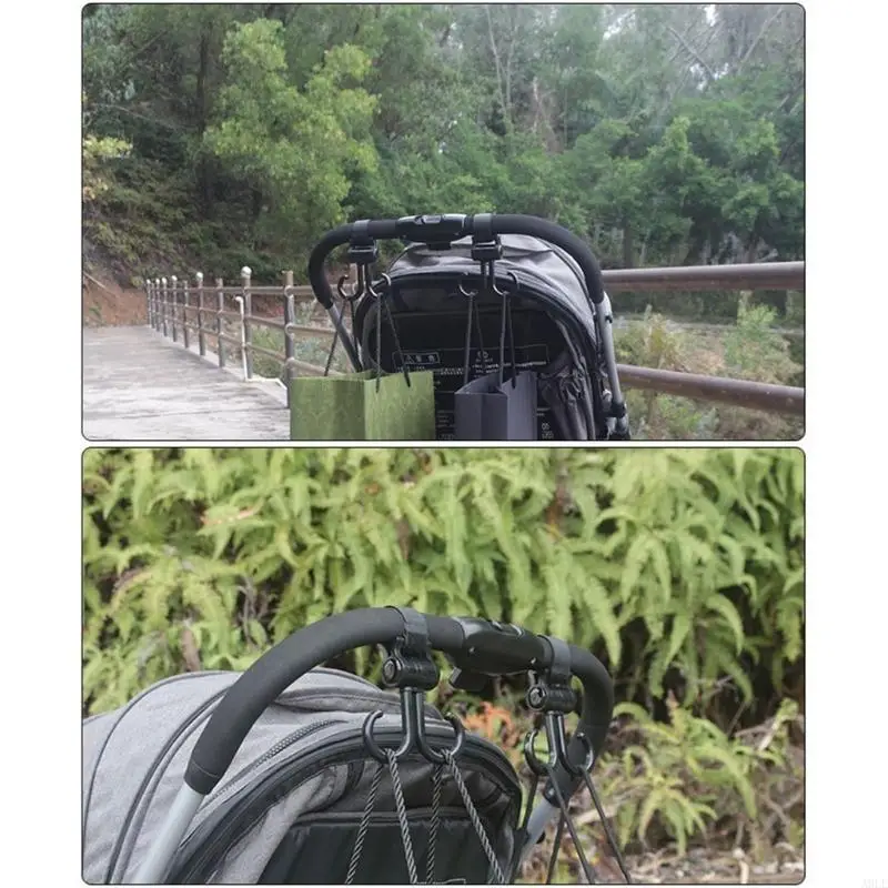 

Baby Stroller Hooks Car Hooks Bag Hooks for Hangings Diaper Bags Multipurpose Hooks for Grocery Shopping Bags Durable