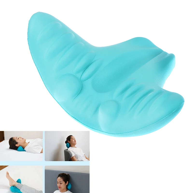 Neck Shoulder Stretcher Relaxer Cervical Chiropractic Traction Device Pillow for Pain Relief Cervical Spine Alignment Gift