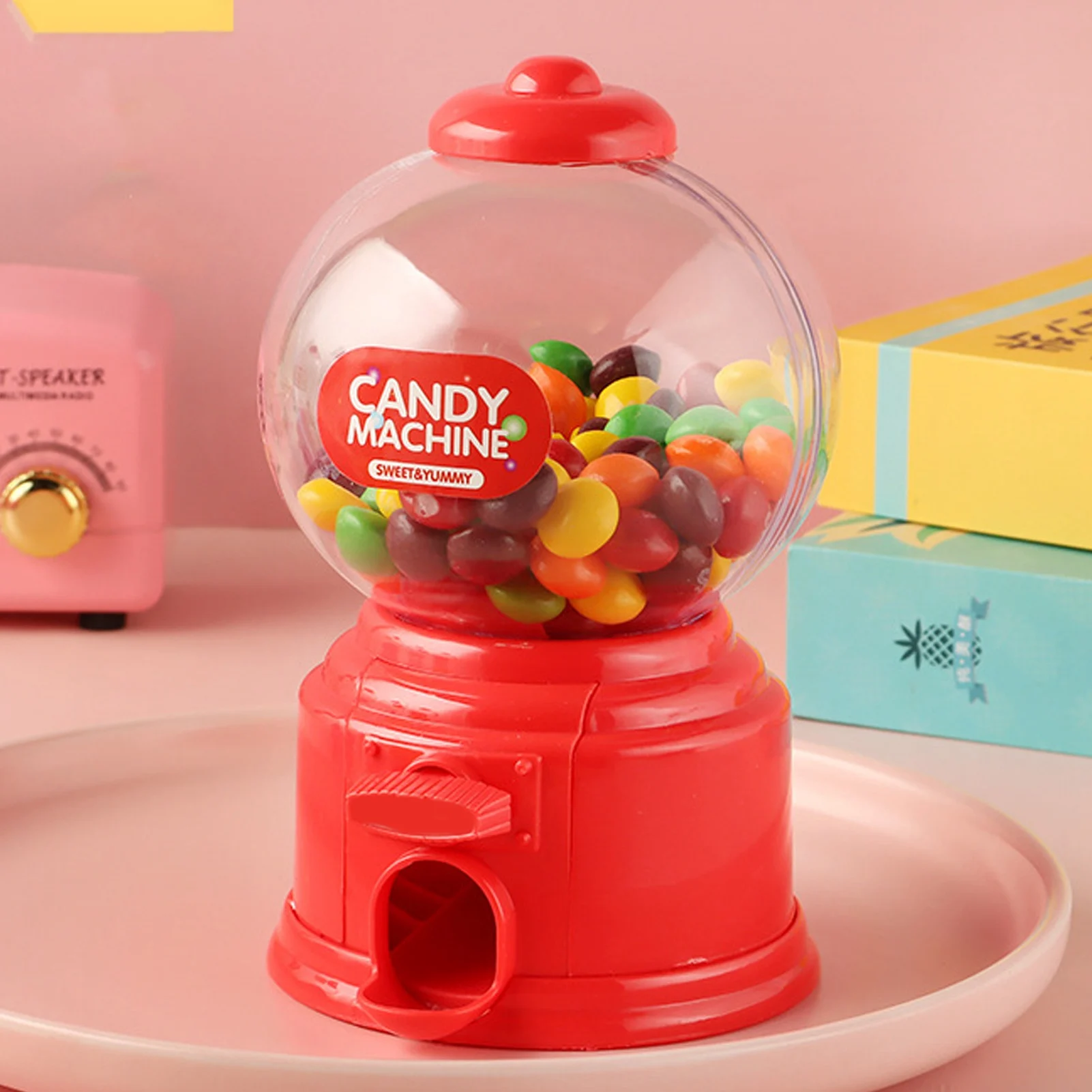 Mini Money Deposit Box Cute Vending Sweets Candy Storage Machine Gifts For Lovers Kids Children Home Decoration