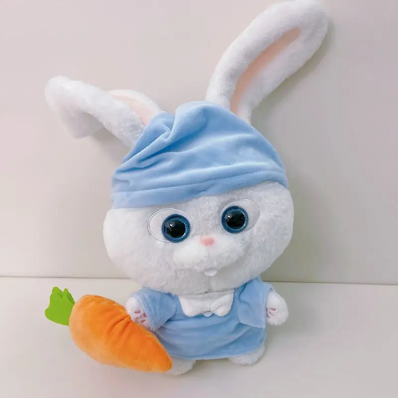 

Disney White Rabbit Plush Toy Cartoon The Secret Life of Pets Rabbit Leader Doll Toy Plush Holiday Gifts To Girl Room Decoration