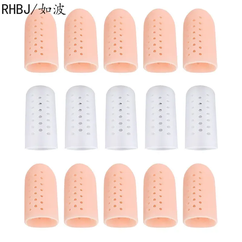 2Pcs=1Pairs Silicone Finger Toe Cap Protector Cover Thumb Sleeve Corn Blisters Pain Relief Toe Tube Bunion Correction Foot Care