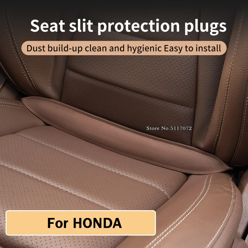 Plug-In Car Seat Gap Filler Elastic EVA Car Seat Crevice Filling Strip Blocker Prevent Dropping For HONDA CRV Accord Civic Fit