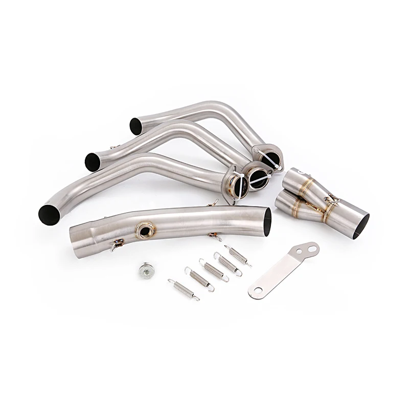 Motorcycle Exhaust Muffled System Stainless Steel Header Link Pipe For YAMAHA FZ09 FJ09 TRACER 900 GT 2015-2020 MT09 2014-2020