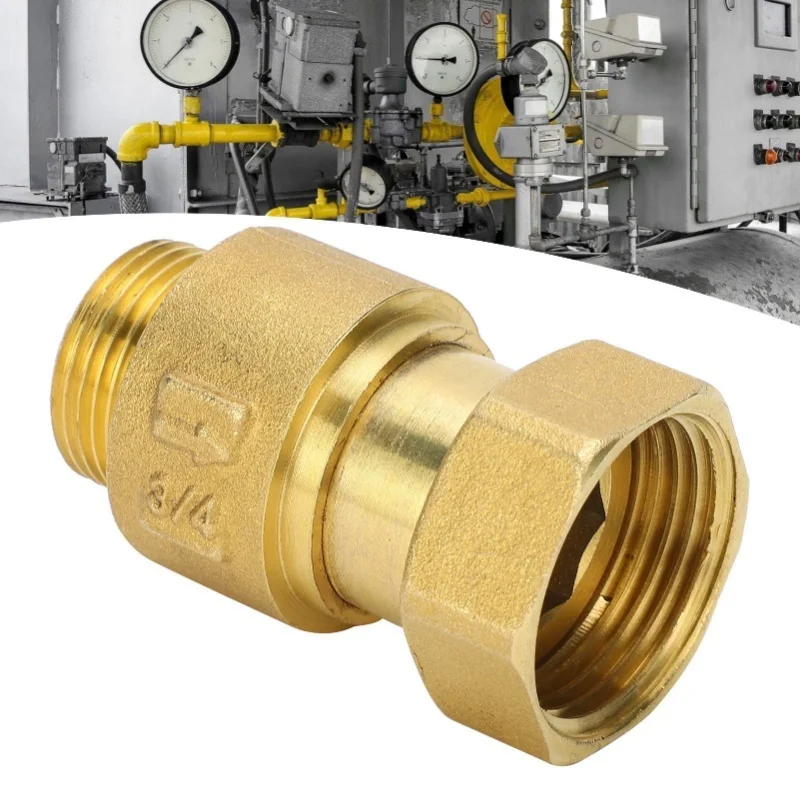 

Обратный клапан из латуни, односторонний, для водосчетчиков, с резьбой, для контроля обратного потока, DN20x25