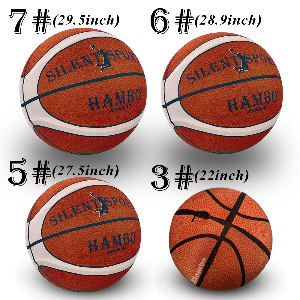 サイレントバスケットボール テキスタイルカバーボール付き NBA お土産サイズ 7 # 6 # 5 #   全年齢対象 ミュートバウンスフォームボール 静かにドリブル 屋内