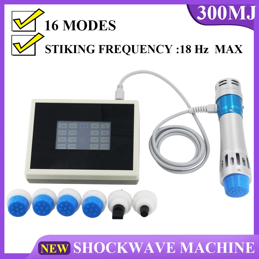 

Professional Shock Wave Therapy Machine ED Treatment Erectile Dysfunction Limbs Pain Relief Massage 300MJ Relaxation Shockwave