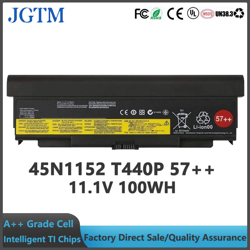 45N1152 T440P 57++ 11,1 V 100Wh batería del ordenador portátil para Lenovo ThinkPad T440P W540 L540 L440 W541 T540P 0c52864