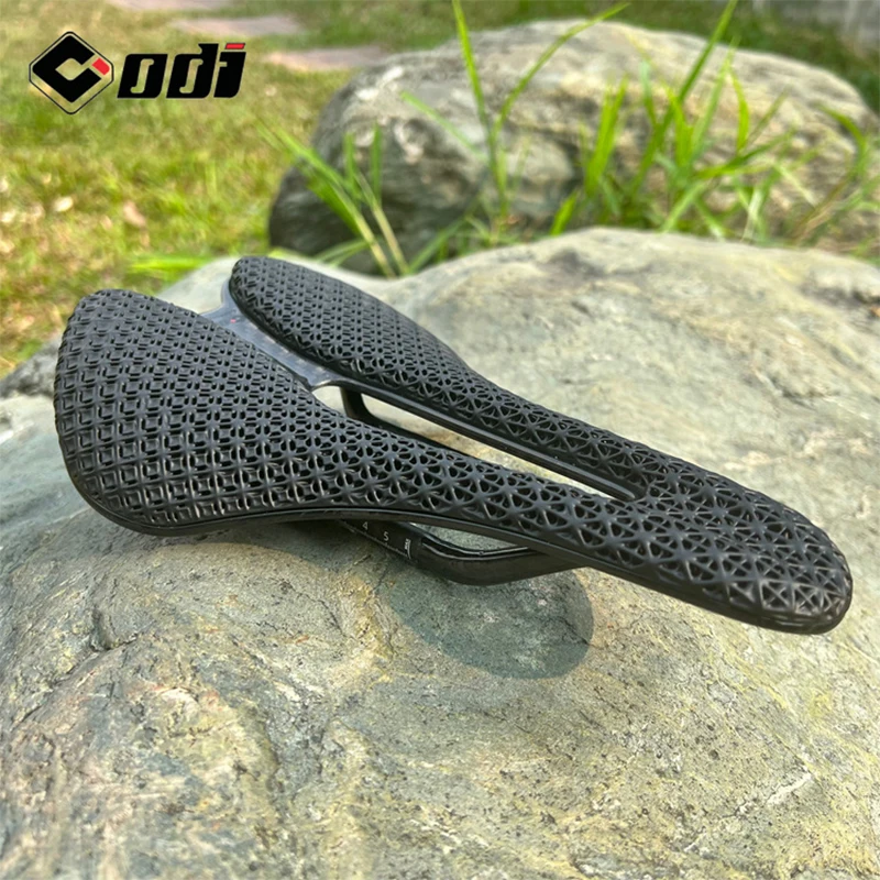 

ODI 3D Printing Road Bicycle Saddle Carbon Fiber Hollow Design Ultralight Bike Seat Cushion Soft Comfortable 3D-Printed Saddle