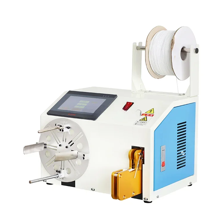 

Toroidal winding machine USB cable winding round coiling tying machine