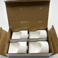 4 unidades de crisol de cerámica para laboratorio dental, para máquina de fundición centrífuga, crisol para fundir platino, crisol de cuarzo