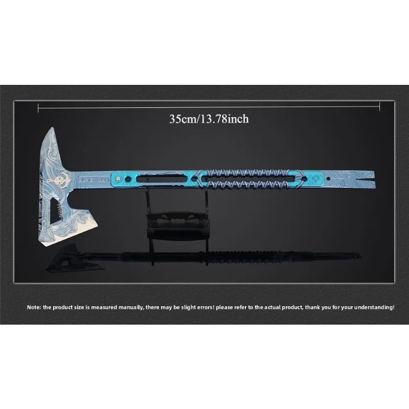 دلتا الطرفية كبيرة البحر الأسود التكتيكية الفأس سبيكة لعبة مجسمة لعبة الأسلحة جمع سطح المكتب الحلي