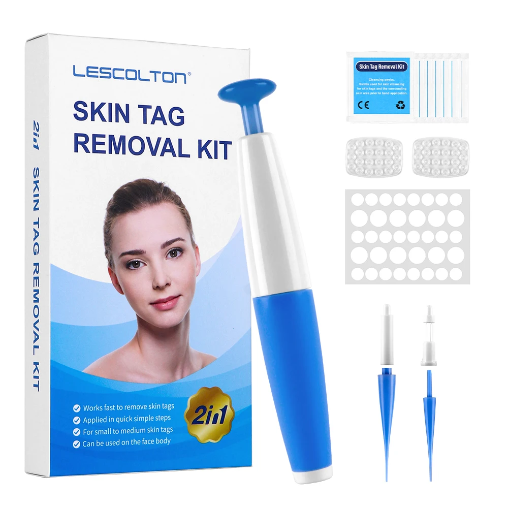 

Lescolton 2 In 1 Auto Skin Tag Remover Kit New Skin Tag Remover Pen Painless Moles Micro Warts Removal Home Use