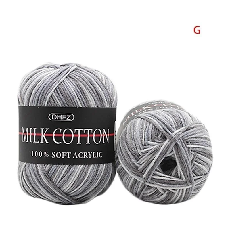 Mixed Colour 50g Knitting Yarn Knitting Tool Cotton Yarn Crochet Milk Soft Baby Cotton Wool Yarn