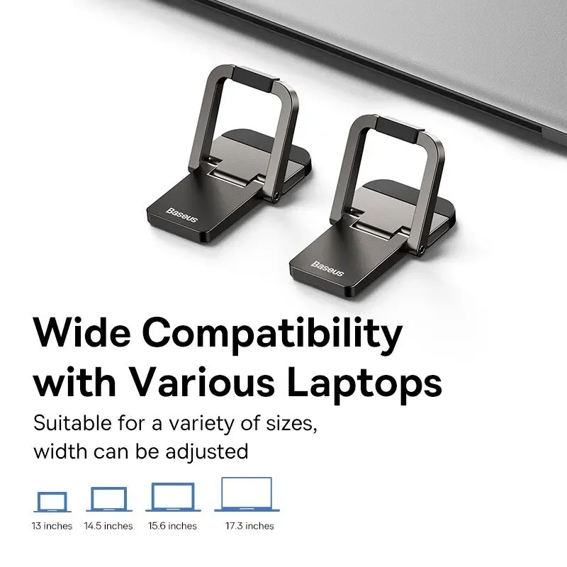 Foldable Portable Laptop Stand, Adjustable Cooling Riser Bracket, Universal Notebook Tablet Support Holder