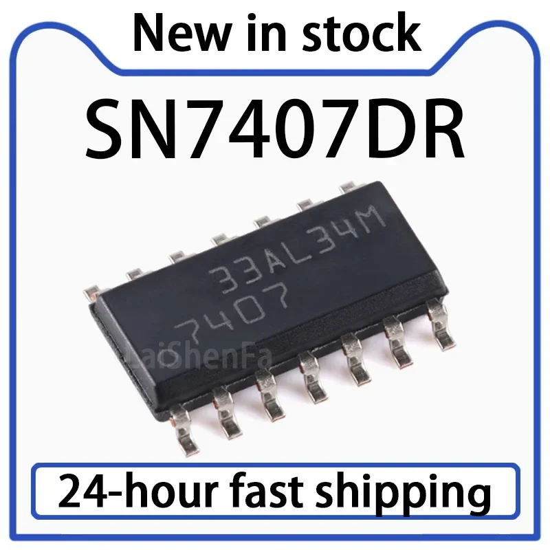 10PCS SN7407DR SMT SOIC-14 Six Channel Buffer/driver Chip Stock