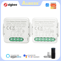 Tuya ZigBee3.0 smart Dimmer Switch Module Smart Home remote voice timer Switch, Works with Tuya Smart Life APP Alexa Google Home