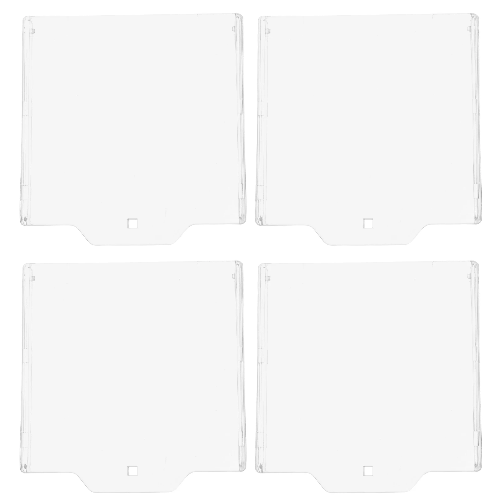 

4pcs Glass Break Transparent Emergency Protective Cover Safety Switch Guard Weather Resistant Easy Installation Fire Equipment