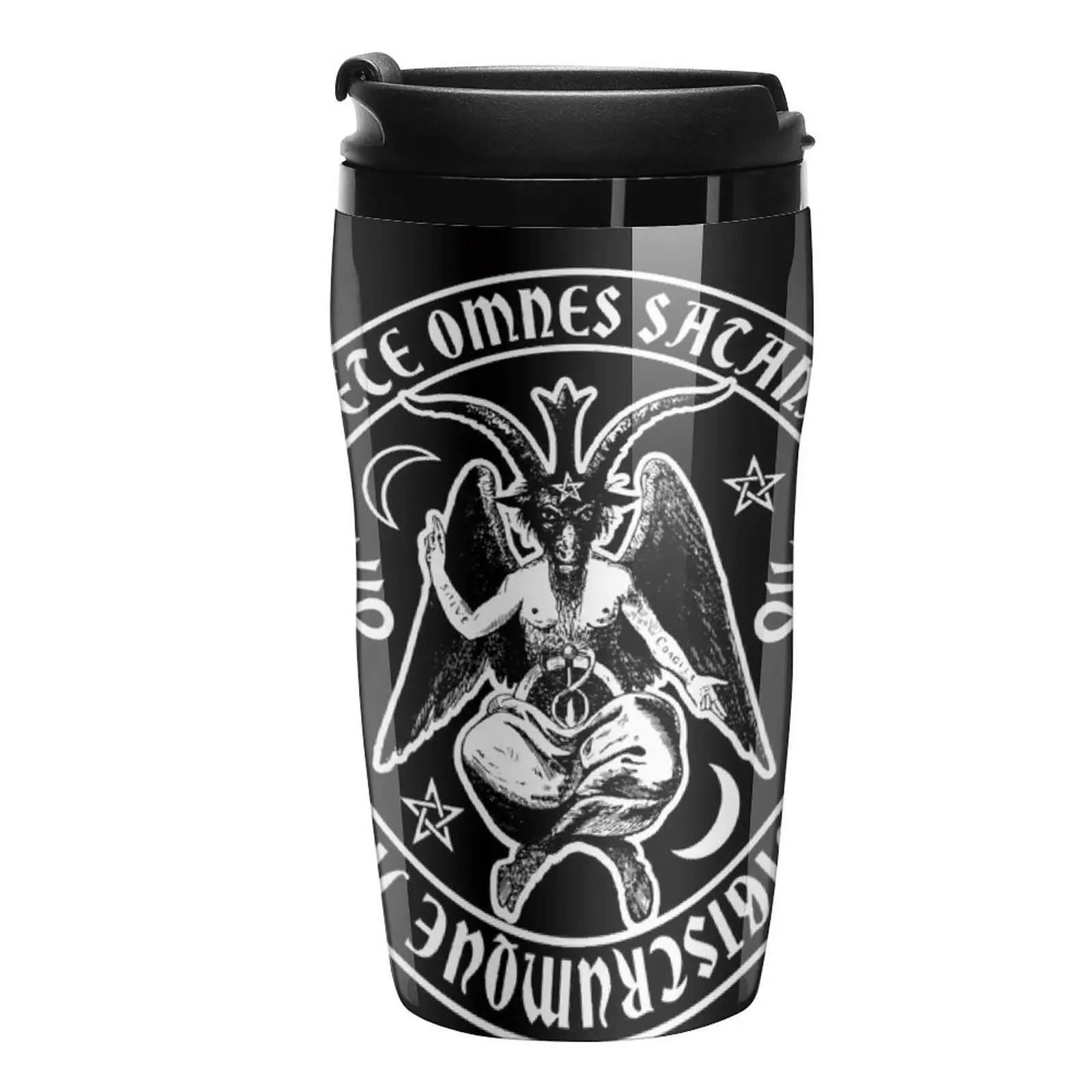 

New Baphomet & Satanic Crosses with Hail Satan Inscription Travel Coffee Mug Breakfast Cups Insulated Cup For Coffee Coffee Bowl